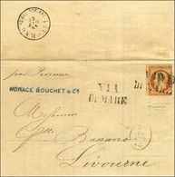 Griffe VIA / DI MARE / N° 23 Sur Lettre De Marseille Pour Livourne. - TB. - R. - Correo Marítimo