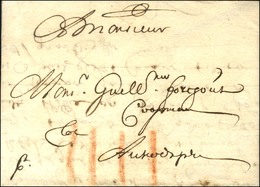 Lettre Avec Texte Daté D'Ostende Le 27 Avril 1672 Pour Anvers. Au Recto, IIII à La Craie Rouge. - TB / SUP. - ....-1700: Precursors