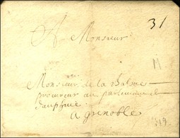 Lettre Avec Texte Daté De Pont St Esprit Le 3 Avril 1658, Au Recto Mention De Taxe. - TB. - ....-1700: Precursores