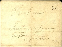 Lettre Avec Texte Daté De Pont St Esprit Le 3 Avril 1658, Au Recto Mention De Taxe. - TB. - ....-1700: Voorlopers