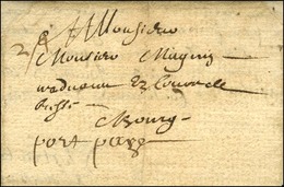 '' Port Payé '' Sur Lettre Avec Texte Daté De Baugé Pour Bourg. 1657. - TB / SUP. - R. - ....-1700: Precursores