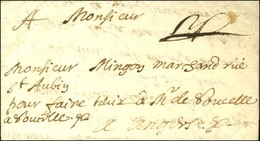 Lettre Avec Texte Daté De Paris Le 16 Février 1661 Pour Angers, Au Recto Mention Manuscrite PP (L N° 30). - TB / SUP. -  - ....-1700: Precursores