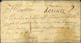 '' De Metz '' (L N° 1) Sur Lettre Avec Texte Daté De Sarreguemines Le 10 Novembre 1681. Première Marque Postale Connue D - ....-1700: Precursors