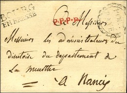 BOURG / EN BRESSE + Marque Postale Ornée PORT / PAYE (L N° 5) Sur Lettre Sans Texte Pour Nancy. - TB. - R. - 1701-1800: Vorläufer XVIII