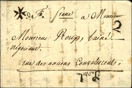 Lettre Avec Texte Daté De Marseille Le 2 Juin 1786 Acheminée Par La Petite Poste En Port Payé Remise à Un Boitier. - TB  - 1701-1800: Precursors XVIII