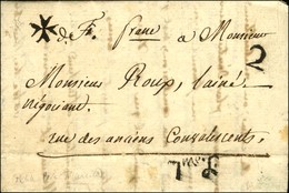 Lettre Avec Texte Daté De Marseille Le 2 Juin 1786 Acheminée Par La Petite Poste En Port Payé Remise à Un Boitier. - TB  - 1701-1800: Voorlopers XVIII