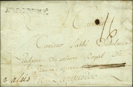 ARS EN RE (L N° 1) Au Verso '' Deb De Limoux '' Sur Lettre Avec Texte Non Daté. - TB. - 1701-1800: Vorläufer XVIII