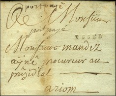 VSSEL (Ussel L N° 2) + Port Payé Manuscrit (L N° 3) Sur Lettre Avec Texte Daté 1786. - TB. - R. - 1701-1800: Vorläufer XVIII