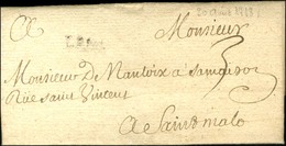 LAMB (Lamballe) (L N° 1) Sur Lettre Avec Texte Daté 1713. - TB. - 1701-1800: Precursores XVIII