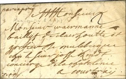 Lettre Avec Texte Daté D'Haubourdin 1717 Pour Courtrai, Au Recto Mention Manuscrite '' Par Expres ''. - TB. - 1701-1800: Precursori XVIII