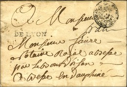 Marque Postale Ornée ES DE LYON. PORTS. PAY (L N° 21) Sur Lettre Sans Texte Pour Bourg D'oisan. - TB / SUP. - 1701-1800: Precursors XVIII