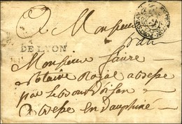 Marque Postale Ornée ES DE LYON. PORTS. PAY (L N° 21) Sur Lettre Sans Texte Pour Bourg D'oisan. - TB / SUP. - 1701-1800: Precursori XVIII