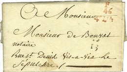 Lettre En Port Payé F / 46 Rouge + 4e Lvée Rouge + Quantième. 1776. - TB / SUP. - 1701-1800: Precursores XVIII