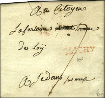 CLICHY Rouge Sur Lettre Avec Texte Daté Le 24 Aout. - TB. - 1701-1800: Precursores XVIII
