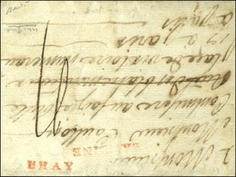 LHAY Rouge + B. LA REINE Rouge Sur Lettre Avec Texte Daté 1791. - TB / SUP. - R. - 1701-1800: Precursors XVIII