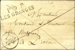 P.9.P / LES GRANGES Sur Lettre Sans Texte, Dateur A. 1830. - TB / SUP. - 1801-1848: Precursors XIX
