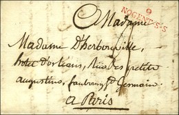 9 / NOGENT-S-S Rouge (33 X 10) Sur Lettre Avec Texte Daté. An 9. - SUP. - 1801-1848: Precursores XIX