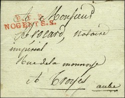 P.9.P. / NOGENT-S-S Rouge Sur Lettre Avec Texte Daté. 1808. - TB / SUP. - 1801-1848: Precursors XIX