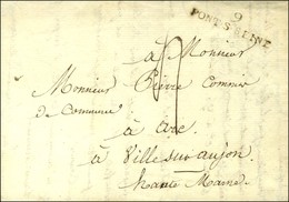 9 / PONT-S-SEINE Sur Lettre Avec Texte Daté De Marcilly Le 9 Juin 1812. - SUP. - 1801-1848: Precursores XIX