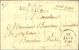 P.9.P. / LES RICEYS Sur Lettre Avec Texte Daté. 1830. - SUP. - 1801-1848: Precursors XIX