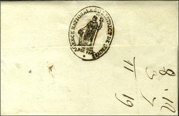 9 / TROYES Sur Lettre Avec Texte Daté An 3. Au Verso, Beau Cachet Orné AGENCE NATIONALE DU DISTRICT DE TROYES. - SUP. - 1801-1848: Precursores XIX