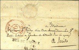 DEB. DE TROYES Sur Lettre Avec Texte Daté An 2. - TB. - 1801-1848: Precursors XIX