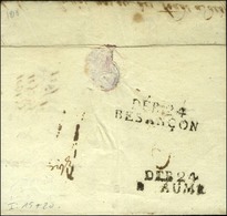 DEB.24 / BESANÇON + DEB.24 / B AUME Sur Lettre De Bruxelles Datée 1818. - TB. - R. - 1801-1848: Vorläufer XIX