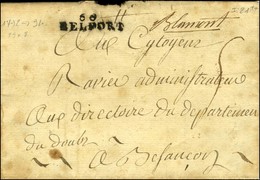 '' Blamont '' + 66 / BELFORT Sur Lettre Sans Texte. - TB. - 1801-1848: Precursori XIX