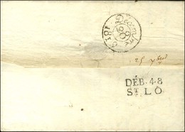 DEB. 48 / ST LO Sur Lettre Avec Texte Daté. 1819. - SUP. - 1801-1848: Vorläufer XIX