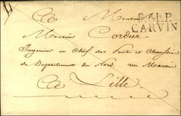 P.61.P. / CARVIN Sur Lettre Avec Texte Daté. 1825. - TB / SUP. - 1801-1848: Precursores XIX