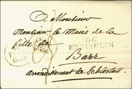 66 / MENSISHEIM Sur Lettre Avec Texte Daté. 1829. - TB / SUP. - 1801-1848: Precursores XIX