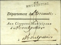 66 / NEUFBRISAC Sur Lettre Avec Texte Daté. 1793. - SUP. - 1801-1848: Precursores XIX