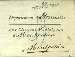 66 / NEUFBRISAC Sur Lettre Avec Texte Daté. 1793. - SUP. - 1801-1848: Precursori XIX