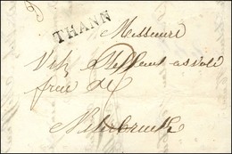 THANN (sans 66) Sur Lettre Avec Texte Pour Niderbruck. 1827. - SUP. - 1801-1848: Precursores XIX