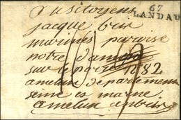 67 / LANDAU Sur Lettre Avec Texte Daté. 1793. - SUP. - 1801-1848: Precursores XIX