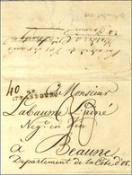 Lettre Avec Texte Daté De Francfort Le 20 Janvier 1809 Acheminée Jusqu'à Strasbourg Pour Beaune. Au Recto, 67 / STRASBOU - 1801-1848: Precursores XIX