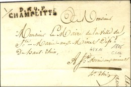 P.69.P. / CHAMPLITTE Sur Lettre Avec Texte Daté. 1825. - TB / SUP. - 1801-1848: Precursores XIX