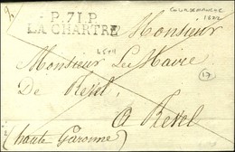 P.71.P. / LA CHARTRE Sur Lettre Avec Texte Daté De Couredemanche. 1822. - SUP. - 1801-1848: Precursors XIX