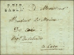 P.71.P. / SABLE Sur Lettre Avec Texte Daté. 1806. - TB / SUP. - 1801-1848: Precursors XIX