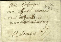 74 / TOSTE Sur Lettre Avec Texte Daté. 1793. - TB / SUP. - 1801-1848: Precursors XIX