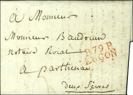 P.79.P. / LUCON Rouge Sur Lettre Avec Texte Daté. 1814. - SUP. - 1801-1848: Precursors XIX