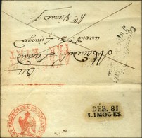 Lettre Avec Texte Daté De Paris Le 3 Juin 1809 Adressée En Franchise à Limoges. Au Recto Conseiller D'Etat / Préfet De P - 1801-1848: Precursors XIX