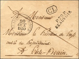 P.79.P. / BEAUVOIR, Càd T 13 BEAUVOIR-SUR-MER (79), CL Sur Lettre Locale, Taxe 1 Au Verso. 1830. Association Exceptionne - 1801-1848: Precursores XIX