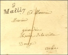 9 / Mailly Sur Lettre Sans Texte Adressée Localement Taxée 1. Au Verso, Càd D'arrivée T 13 ARCIS-SUR-AUBE (9). 1846. - T - 1801-1848: Vorläufer XIX