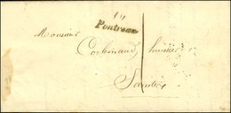 Cursive 16 / Pontréau + Taxe 1 Sur Lettre Locale. 1854. - TB. - R. - 1801-1848: Precursors XIX