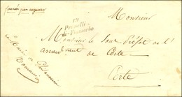 19 / Prunelli / Di-Fiumorbo Sur Lettre Non Datée Adressée En Franchise à Corte. - SUP. - 1801-1848: Precursores XIX