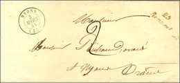 25 / Remusat Càd T 15 NYONS (25). 1844. - TB / SUP. - 1801-1848: Precursors XIX