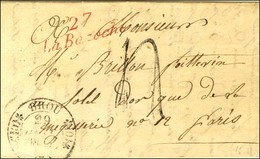 Cursive Rouge 27 / La Bazoche Càd T 11 BROU (27) Taxe Tampon 4. 1834. - SUP. - 1801-1848: Precursores XIX