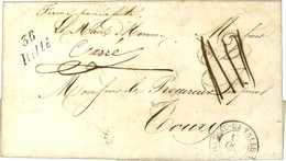 Cursive 36 / Rillé, Taxe 25 DT Annulée Sur Lettre En Franchise. 1853. - SUP. - 1801-1848: Precursors XIX