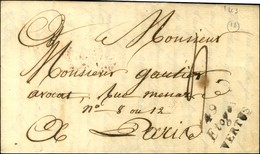 Cursive 49 / Etoges / VERTUS Sur Lettre Pour Paris. 1823. - TB / SUP. - 1801-1848: Vorläufer XIX